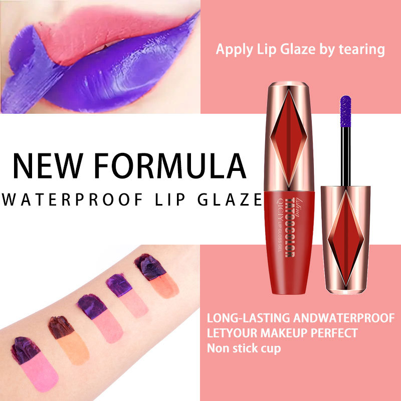 Long Lasting Waterproof Matte Tear And Pull Lipstick Popular