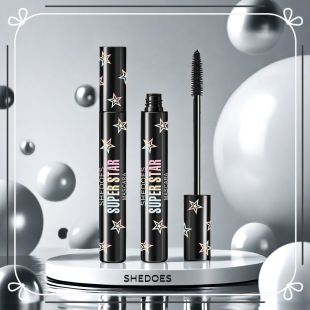 Cross-border SHEDOES Star Mascara Lasting Waterproof Sweat-proof Natural No Sizzy Elongated and Curly Thick