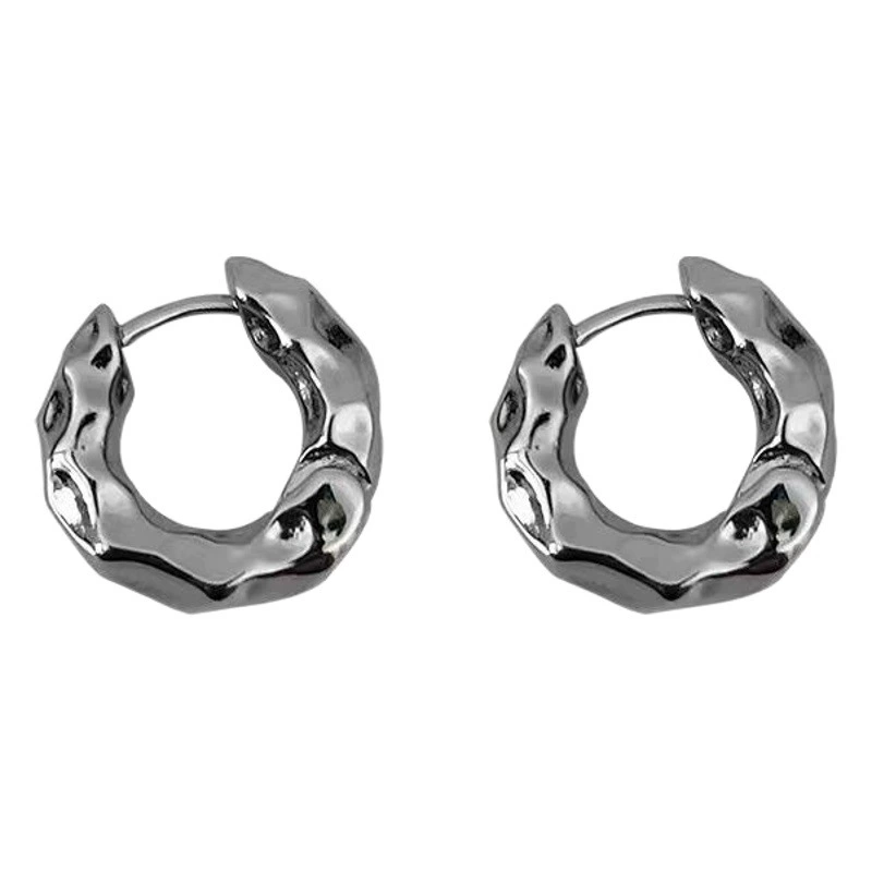 2023 новые летние простые серьги в европейском и американском стиле, металлические круглые серьги, женские элегантные высококачественные серьги