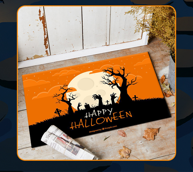 万圣节地垫,入户门垫,主题装饰地垫,跨境地垫