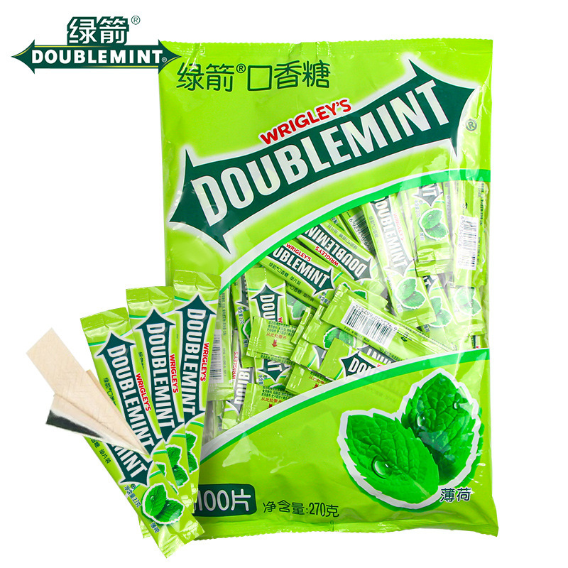 绿箭口香糖100片散装箭牌薄荷糖清凉清口接吻糖果清新口气|undefined