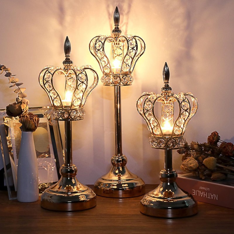 Transfronterizos para la corona europea vela vela cena escena de decoración accesorios de decoración de la sala de estar accesorios creativos