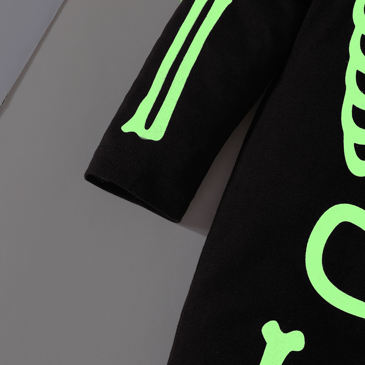Baby Skeleton Jumpsuit With Glowing Effect For Halloween Party_voghion.com
