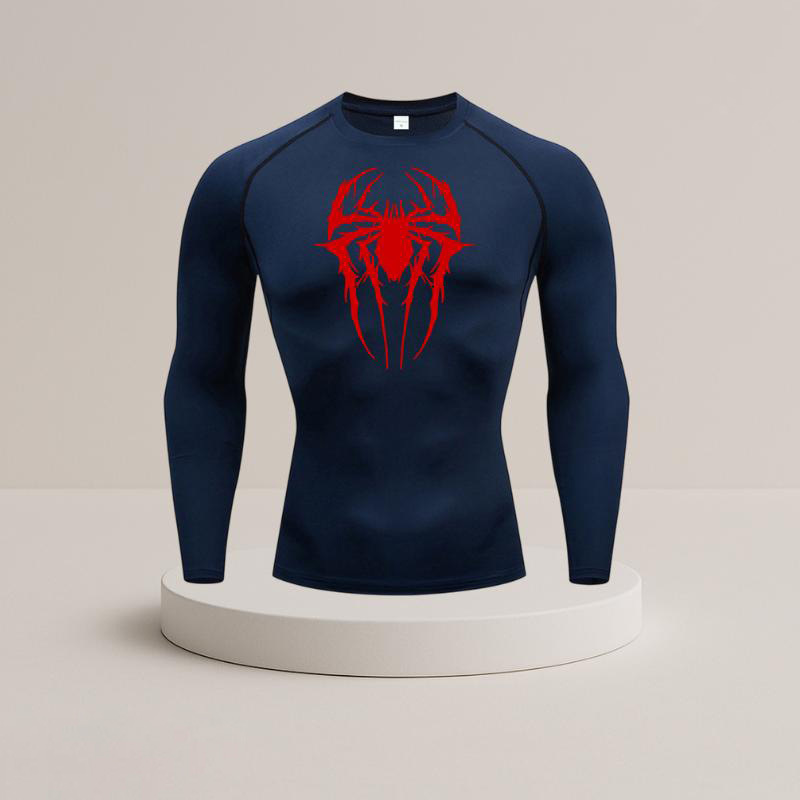 Men's Sports Long Sleeve Training T-shirt Quick Drying Printed Top_voghion.com
