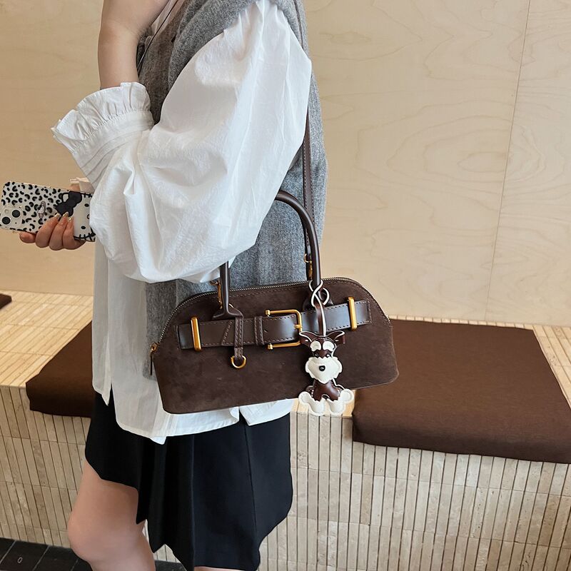 撞色磨砂贝壳小包包女式2025新款轻奢小众高级感手提斜挎手拎小包|undefined
