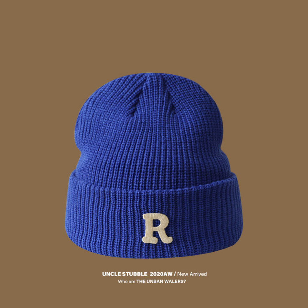 Sombrero de estudiante de estilo japonés femenino Otoño e Invierno de alto aspecto ins sombrero de lana de punto grueso versátil suelta gran circunferencia de la cabeza sombrero frío