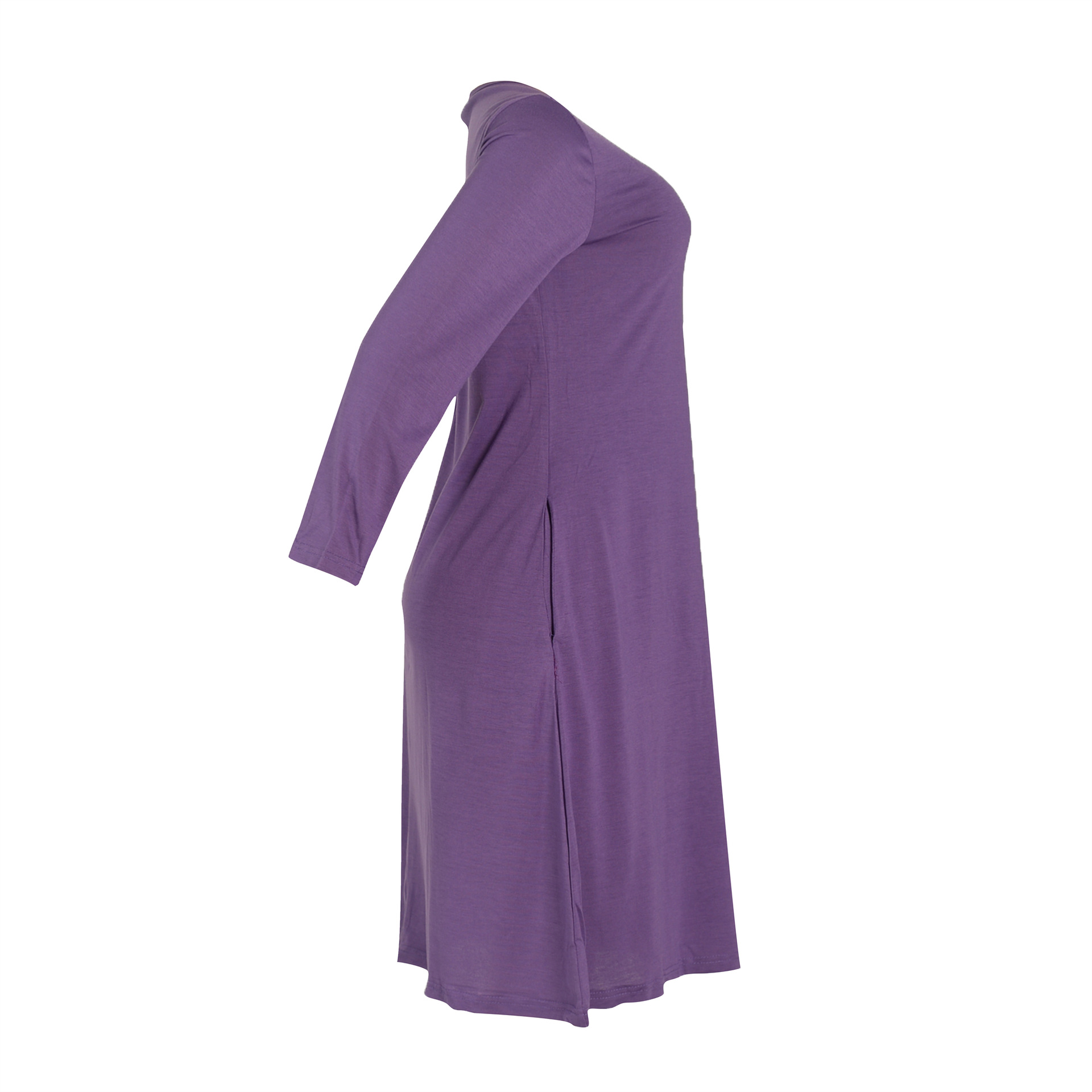 Women Clothing Dress Long Sleeve T-shirt Mid Solid Color Basic Summer Autumn
