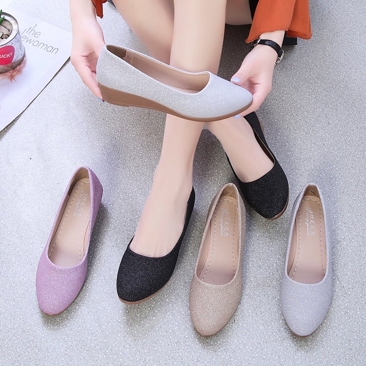 2026 Spring New Style Women's Pointed-Toe Flat Shoes, Elegant Fashion Loafers, Work Shoes, Trendy Shiny Popular Styles 2026 Spring New Style Women's Pointed-Toe Flat Shoes, Elegant Fashion Loafers, Work Shoes, Trendy Shiny Popular Styles