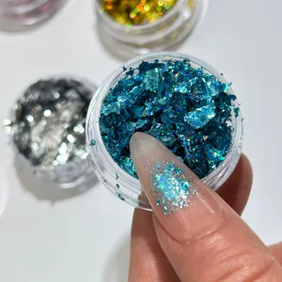 Sequin E-commerce Cross-border, Dırnaq bəzəkləri - laser-blue-1g-canned