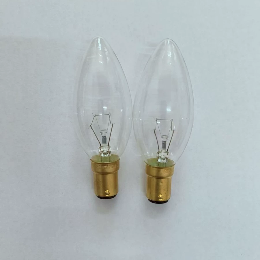 Светодиодная лампа C35, тип 220В, цоколь B15, медная, желтая, эксклюзивно для Amazon