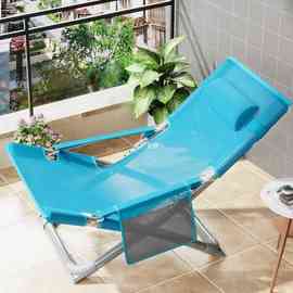 午休躺椅家用折叠椅夏季休闲易收纳靠背小型便携办公室省空间
