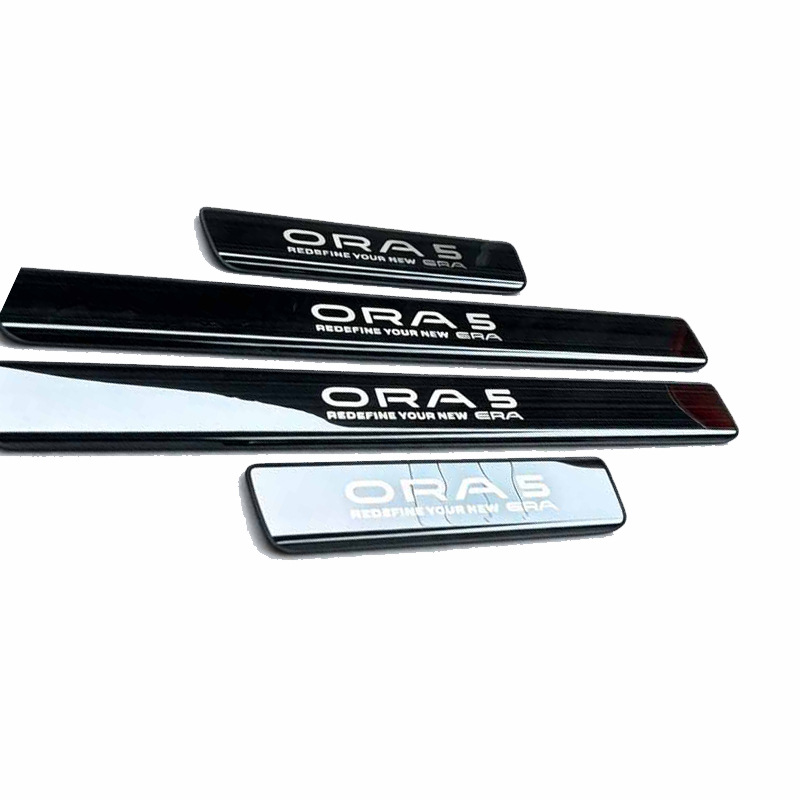 Suitable for Great Wall ORA 5 welcome pedal modification, stainless steel threshold strip decorative accessories for interior decoration