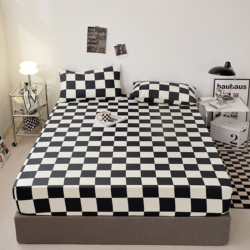 Single Fitted Sheet Mattress Protector, Skin-Friendly Brushed Printed Waterproof All-Season Model, Strong Wholesale Option for Single Beds