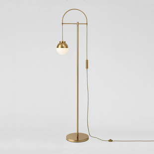Nordic Floor Lamp Living Room Bedroom Creative Ins Style Minimalist Light Luxury Ball Golden Internet Popular Girl Simple Modern