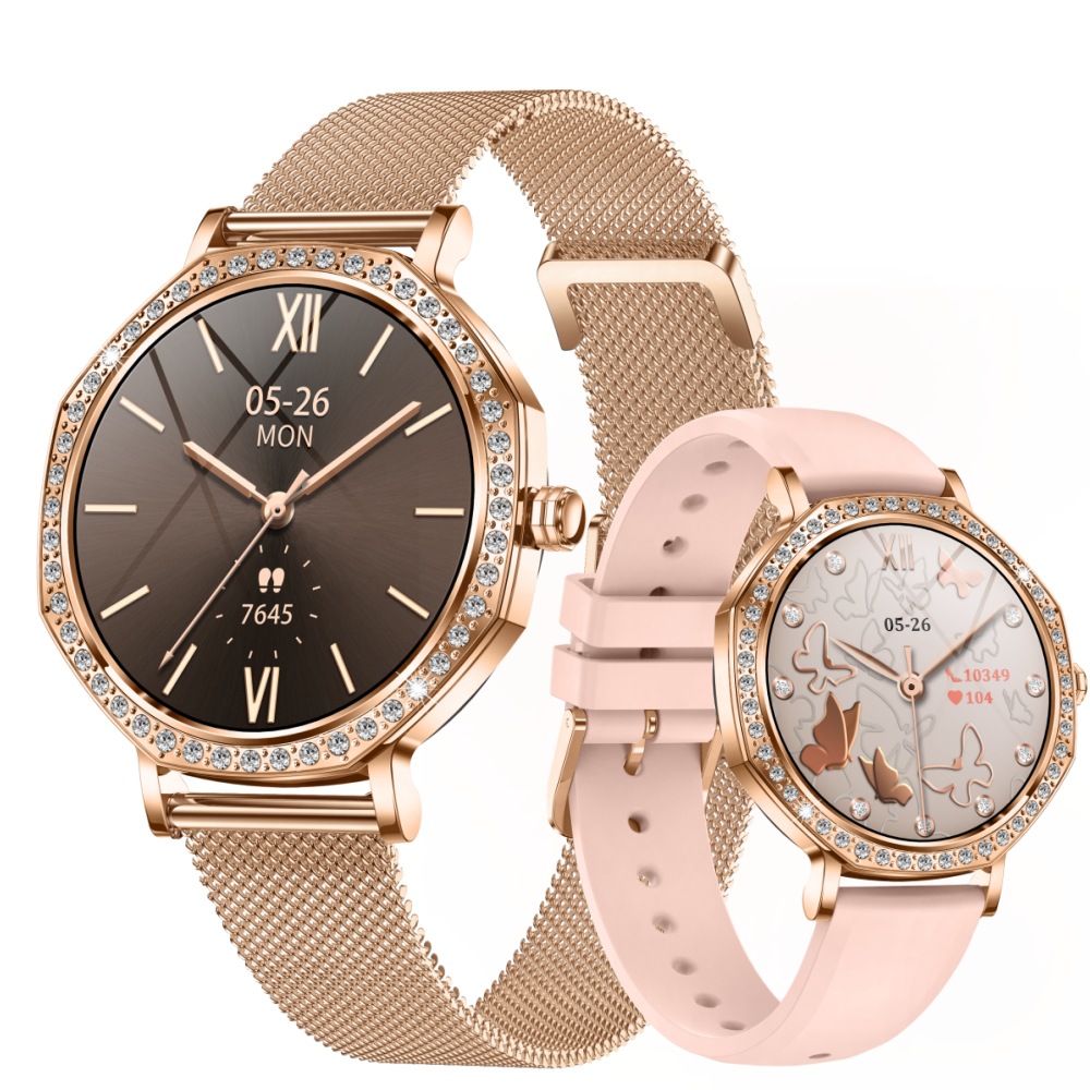 Cross-Border Kc98 Multifunctional Smart Watch Amoled Large Screen Gps Ia Dial Fashion Ladies Watch Watch