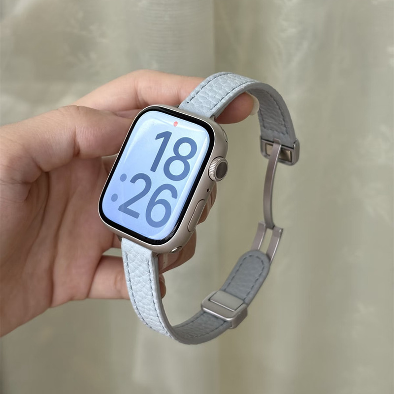 Suitable for Apple iWatch S10/9/8/7/6 Watch Strap 5432Se High-Looking Accessible Luxury Wristband Magnetic Watch Strap