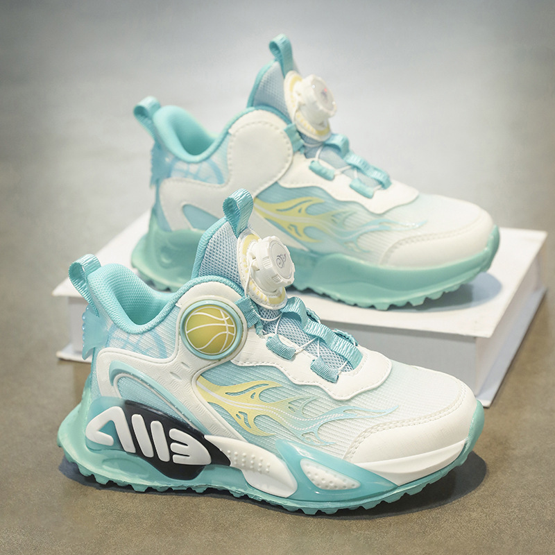 Zapatos infantiles primavera y verano nuevos zapatos de baloncesto de malla transpirable para niños zapatos deportivos de carreras antideslizantes para niños