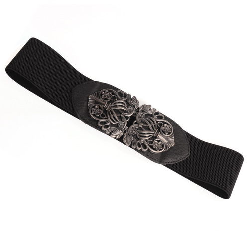 Hot-selling Korean style palace retro carved wide belt for women, versatile elastic waistband, wide belt wholesale