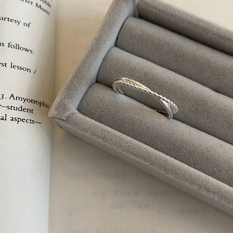 Accessory, nail decoration, small design ring, elastic strap, high-quality style, simple and elegant design