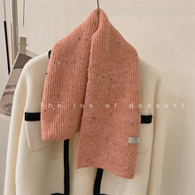 Boniu/混纺羊毛彩点看不腻日系围巾女披肩韩国百搭气质保暖围脖冬