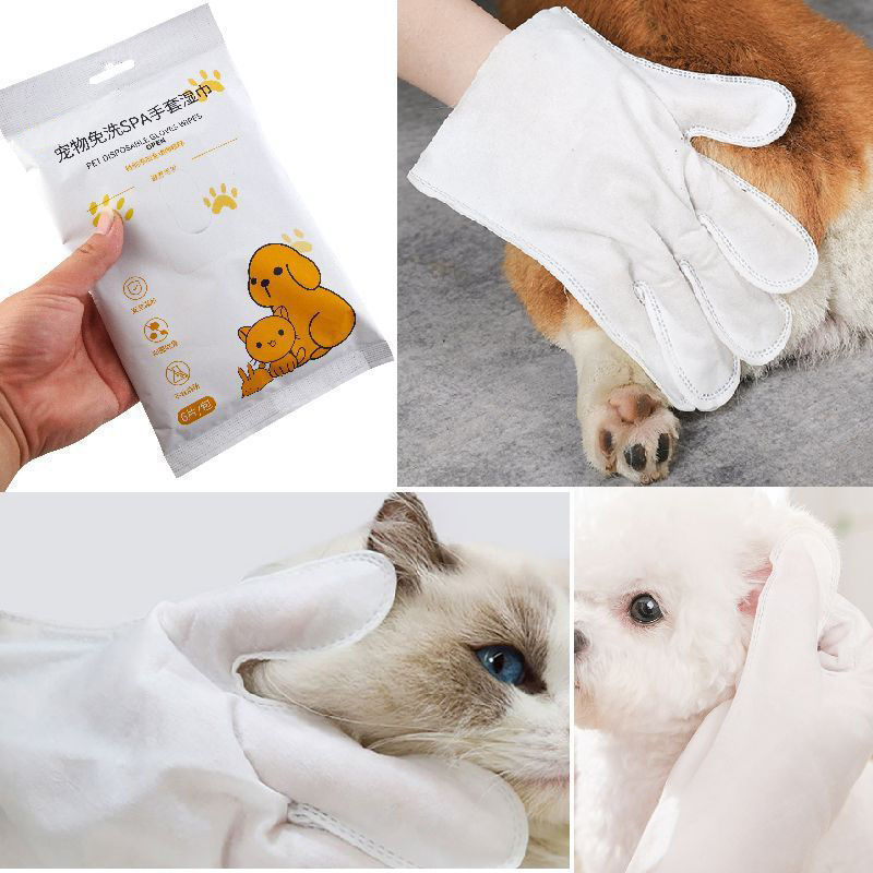 ペット用無水手袋、ウェットティッシュ、ドライクリーニング、猫のボディクリーニング、犬用ウェットティッシュ、入浴用クリーニング用品|undefined