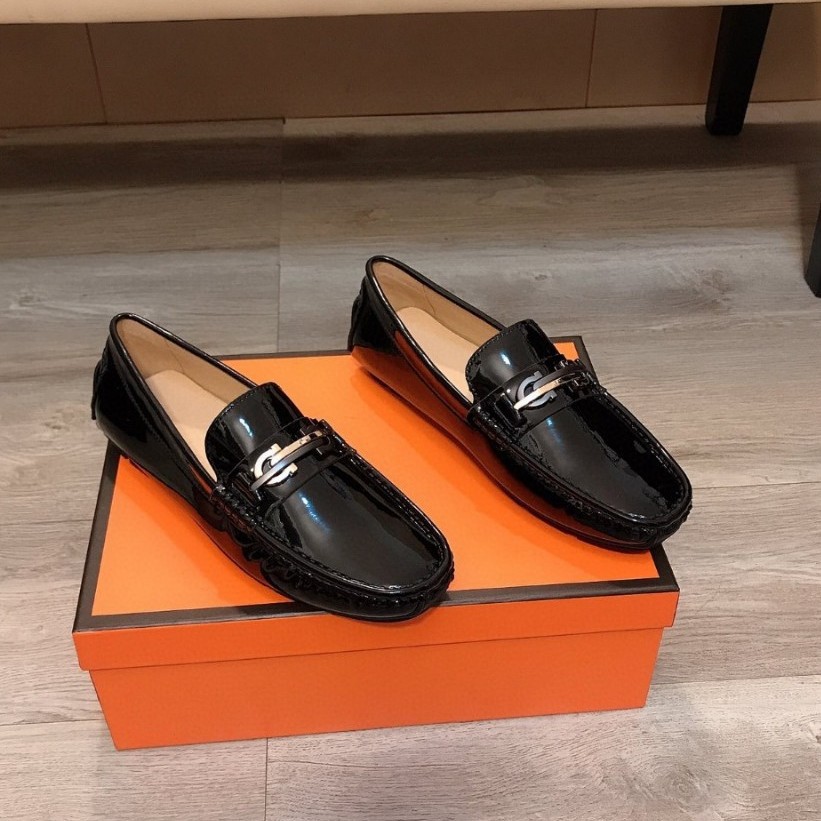 Herren Slipper Aus Echtem Leder Europäischer Stil Freizeit Schuhe_voghion.com
