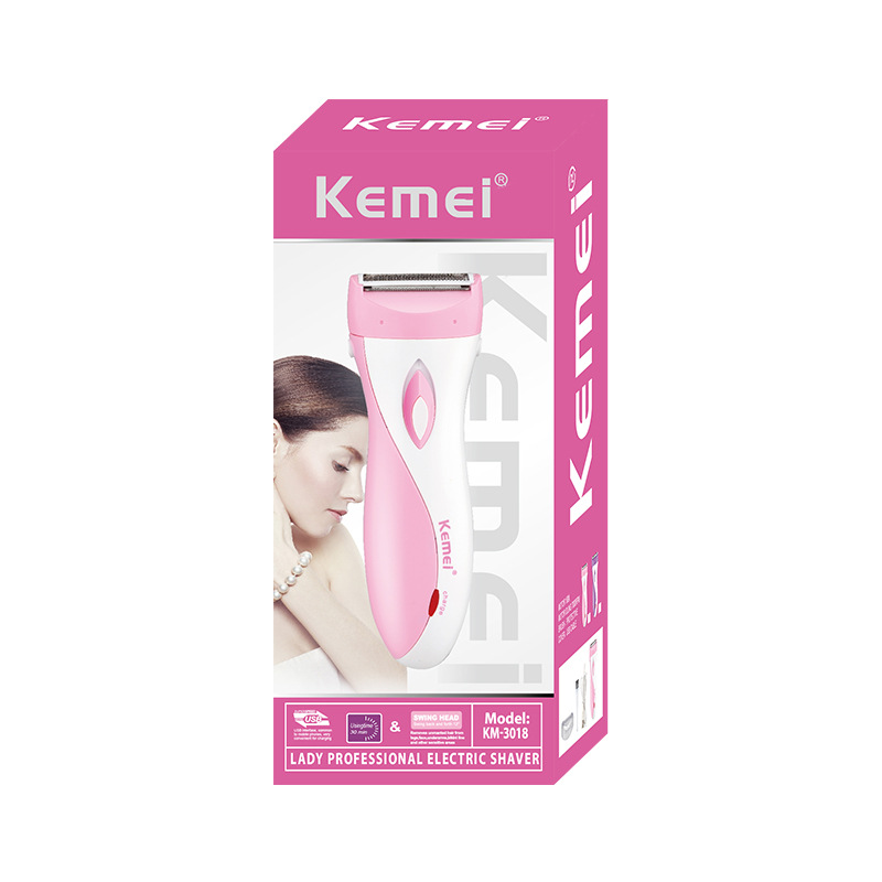 Kemei instrumento de depilación KM-3018 transfronteriza máquina de afeitar de las mujeres máquina de afeitar de cuerpo completo Dispositivo de depilación image 9