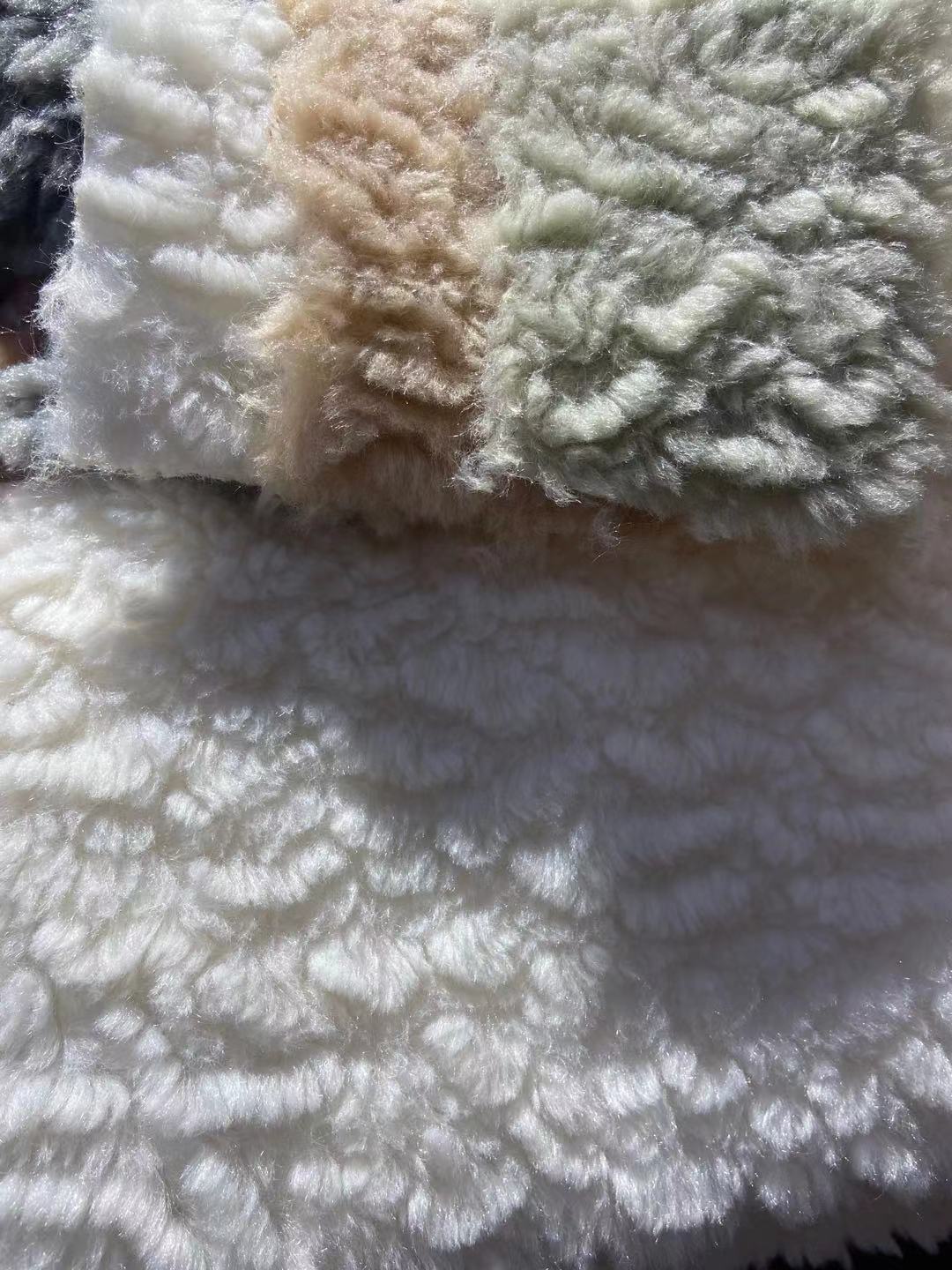 Nuevo 700g tela de Cachemira super suave Cordero Cachemira en relieve Otoño e Invierno ropa bufanda zapatos pijamas tela