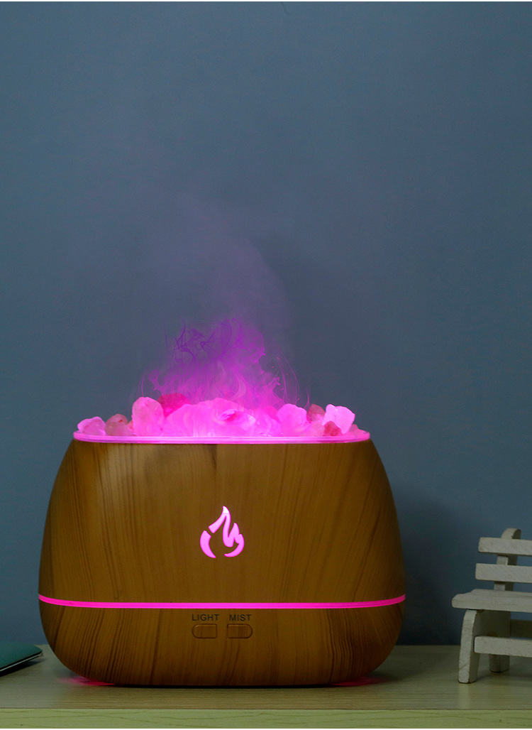 Nueva piedra de sal humidificador aire del hogar pequeño al por mayor ultrasónico aceite esencial aromaterapia máquina regalo creativo atomizador