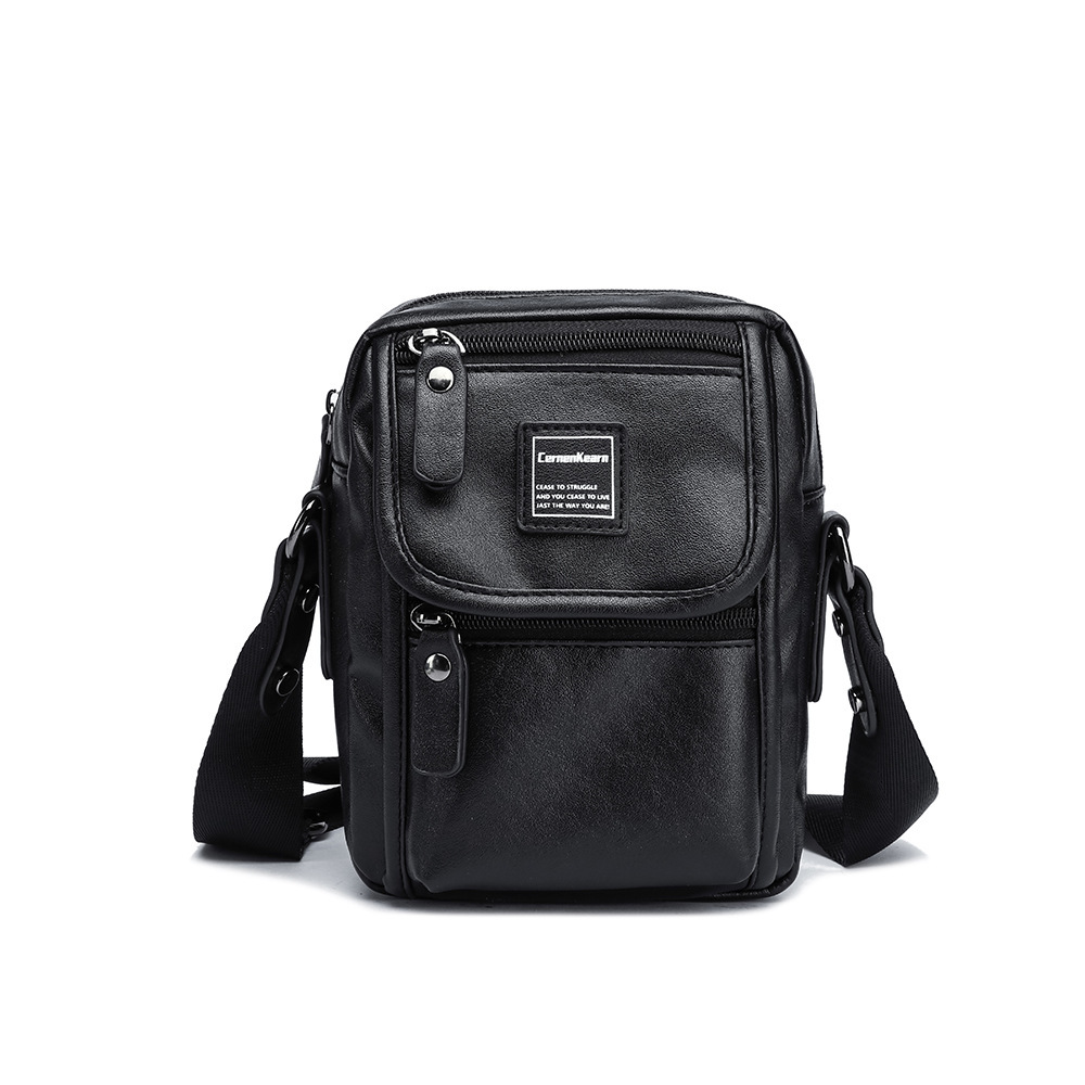 新款男士护照登机牌收纳男挎包2025多功能单肩包休闲斜挎包批发