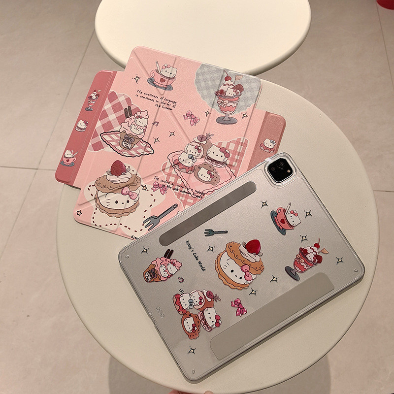 Magnetic separation iPadair6 protective case 3 y type detachable Pro11 inch cartoon Air5/4 anti-fall protective case