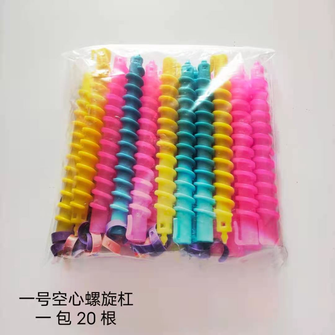 Screw rod size large and small hollow solid curling iron rod spiral rod beauty supplies cold wave rod tool
