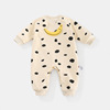 Autumn children's bodysuit, overall for new born, long sleeve, with little bears, children's clothing