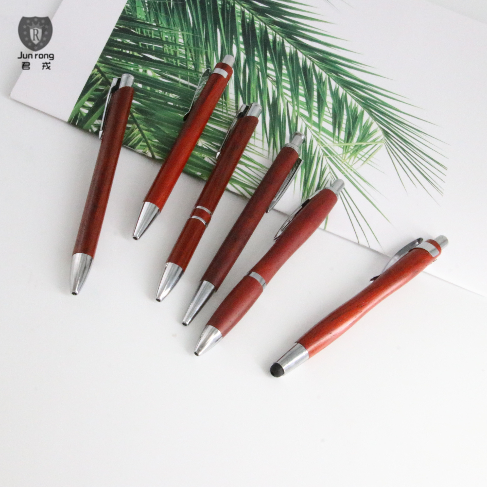 Bolígrafo de Madera de Palisandro Junrong, Bolígrafo Publicitario de Madera, Bolígrafo de Regalo, Bolígrafo Empresarial, Logotipo Láser Imprimible, Bolígrafo de Regalo de Palisandro