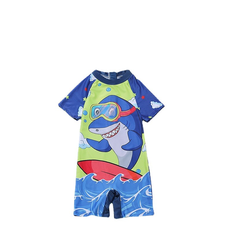 Traje de Baño Deportivo de una Pieza para Niños, Modelo 2025, para Niños Mayores y Estudiantes, Traje de Baño Infantil con Dibujos Animados, Venta al por Mayor