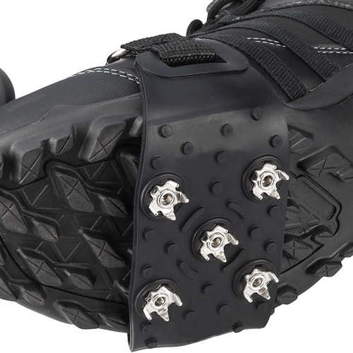 Snow non-slip shoe covers, rock climbing spikes, outdoor climbing spikes, snow claws, simple 5-tooth crampons, rubber non-slip foot covers