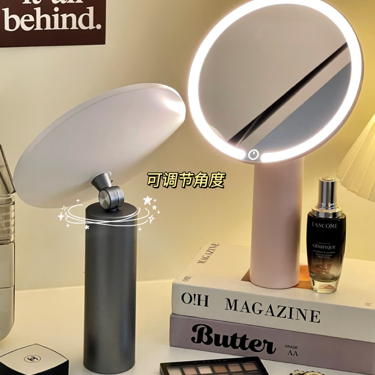 Espejo espejo de maquillaje led con luz de primera calidad espejo de maquillaje vertical de escritorio de escritorio dormitorio de hogar dormitorio de oficina