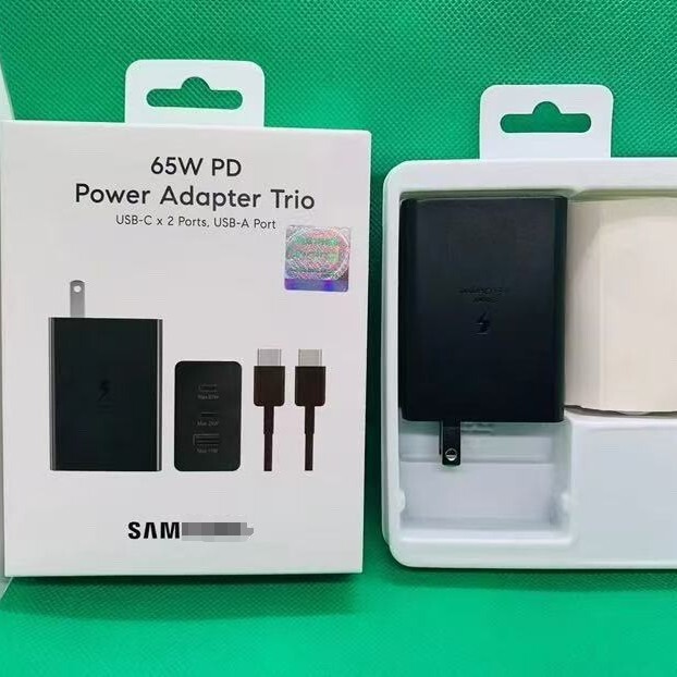 For Samsung S23 original 65W European standard US standard fast charging head PD65W multi-port super fast charger EP-T65