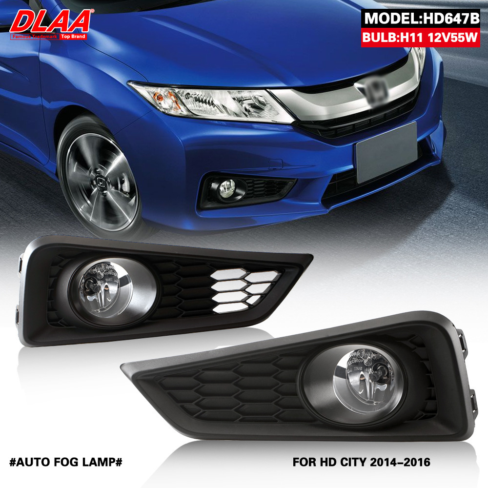 Aplicable a Honda 15 16 nuevo Fanfeng conjunto de lámpara de niebla delantera lámpara de barra de luz diurna conjunto de lámpara de niebla image 1