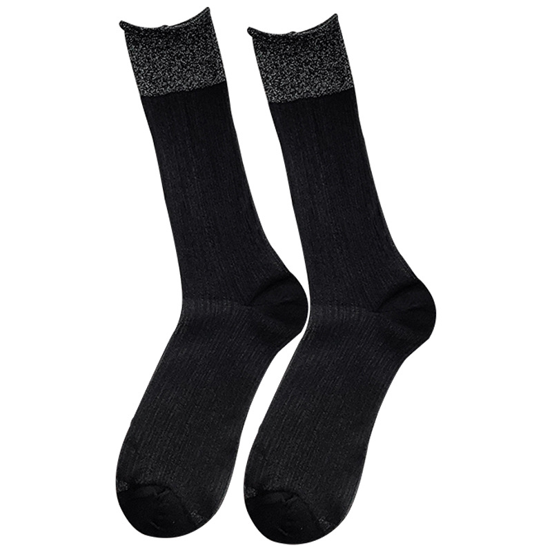 Calcetines de hielo para mujeres verano delgado calcetines de encaje transpirables para mujeres calcetines de luna de seda de hielo calcetines de color sólido