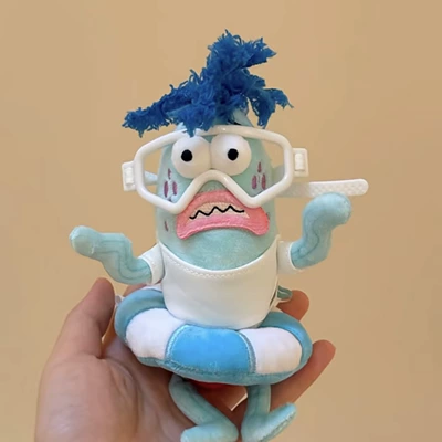 Pluş açarlıqlar — Fish Keychain Plush Toy - diving-panic-fish-small-pendant-genuine-authorization
