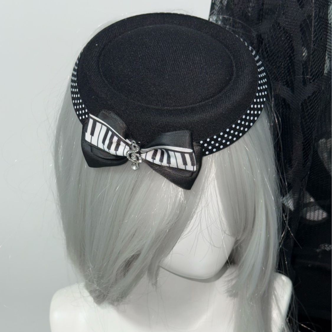 Dos dimensiones Lolita correa de cabello chica gato oreja clip de cabello cómic cosplay Lolita criada correa de cabello