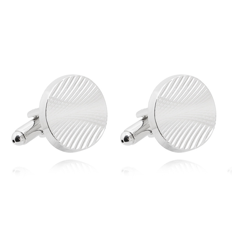 Round Spiral Pattern Cufflinks display picture 10