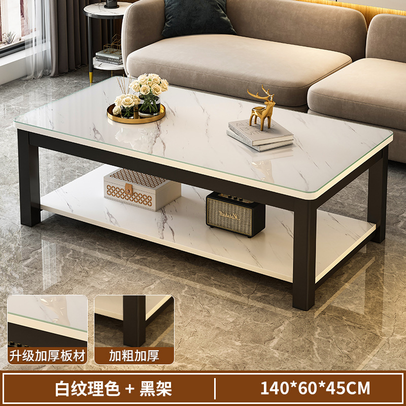 [철골+강화유리] 화이트 질감 컬러 140*60*46cm (다리두께 40mm)