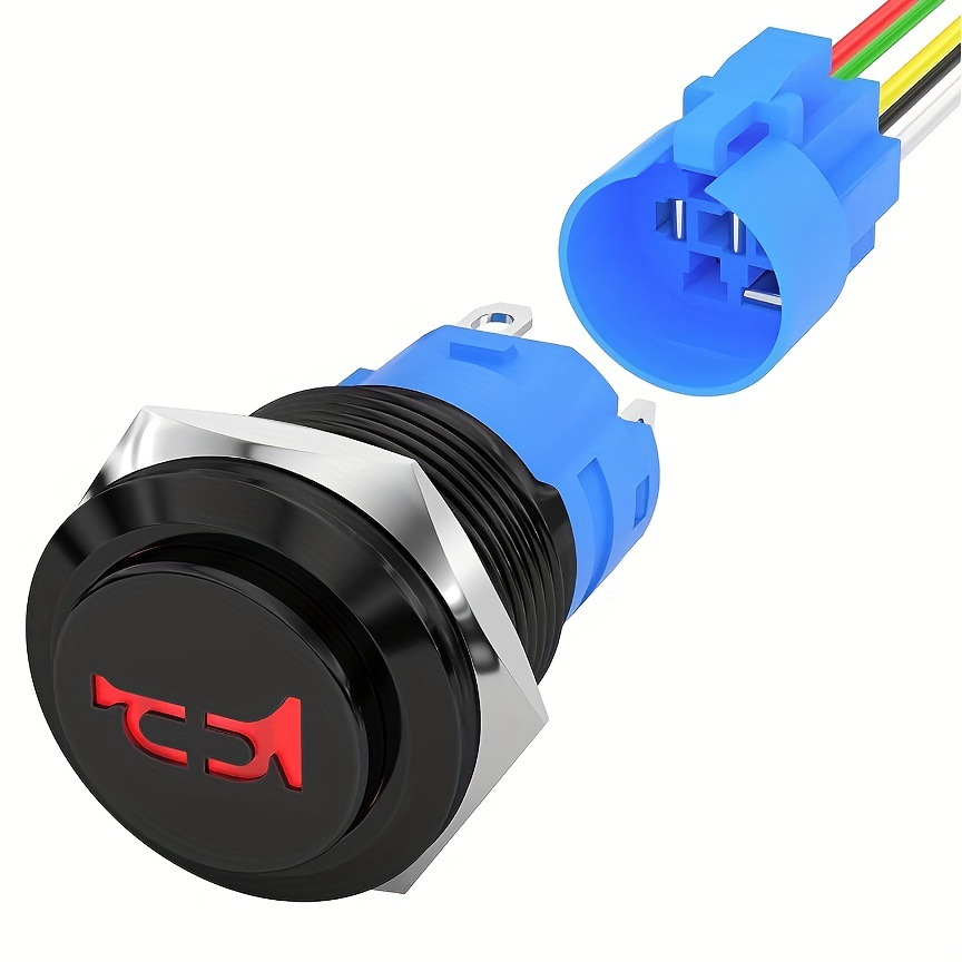 산화된 검정색 빨간색 표시등(테일 플러그 포함)