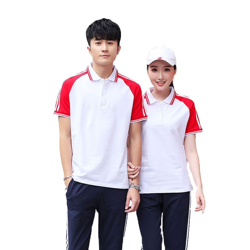 여름 새 교복 세트 고등학생 중학교 교복 고교생 붉은 반팔 대학 스타일 그룹 의류 도매