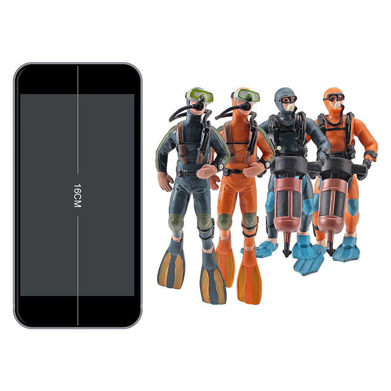 Transfronterizo Amazon simulación modelo de buceo Mini exploración submarina encuesta Rana escena decoración juguete
