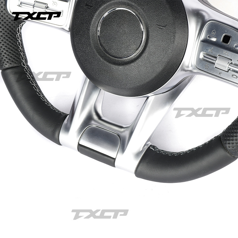 Suitable for Mercedes-Benz W206W205W204 W211 AMG GT GLE CLA upgraded leather car steering wheel