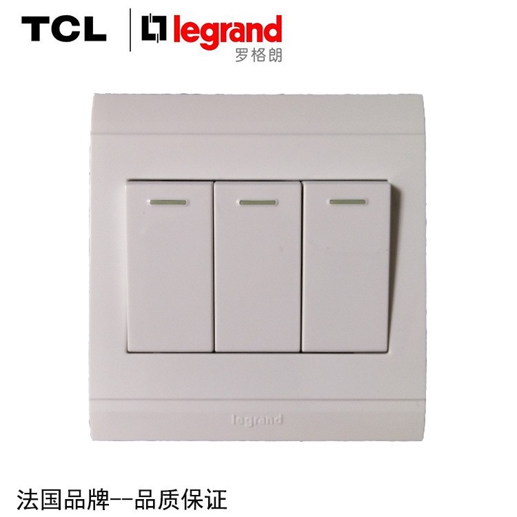 TCL Legrand罗格朗美仑山白色开关插座