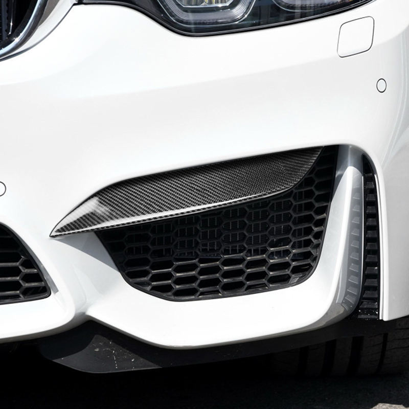Suitable for BMW M3/M4 front bumper fog light corner trim F80/F82 modified front corner trim, front lip, front spoiler corner trim